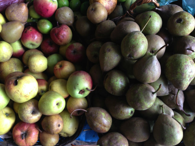 La manzana panochera y la pera lechera son obligatorias en un chile en nogada que se precie de serlo. // Foto: Animal Gourmet.