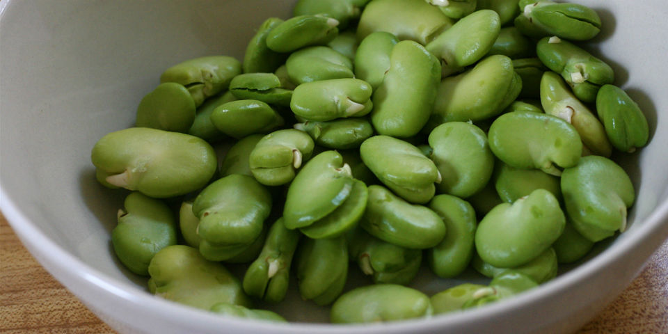 habas verdes en escabeche