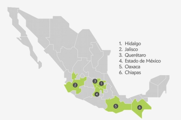 Mapa: Ven a Comer. 