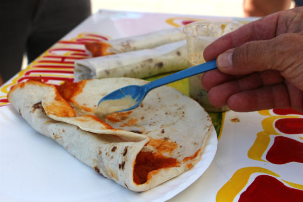 burritos con salsa de suero