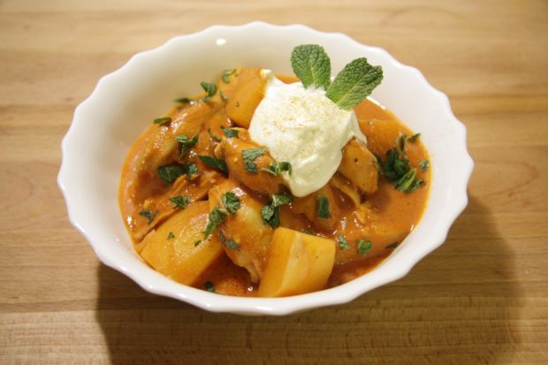 pollo crema