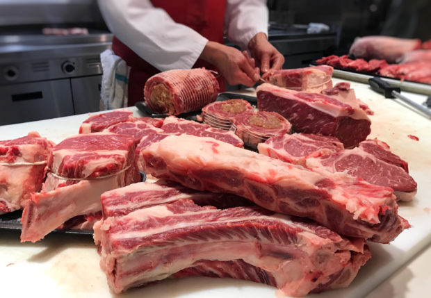 Así se ve el marmoleo en la carne. // Foto: Paola Norman.