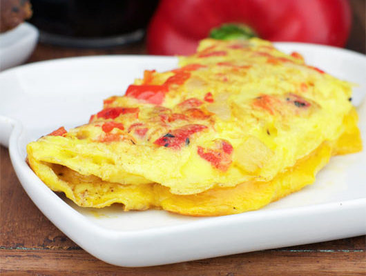 omelette de pimientos