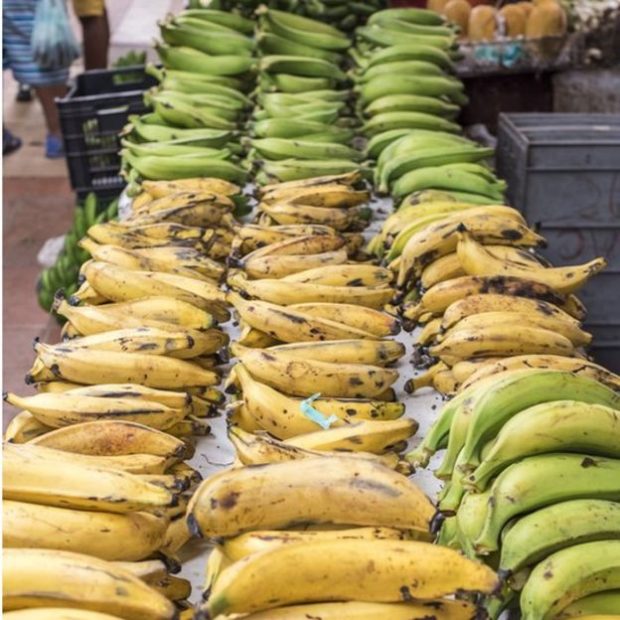 El plátano es fundamental en muchos platos.