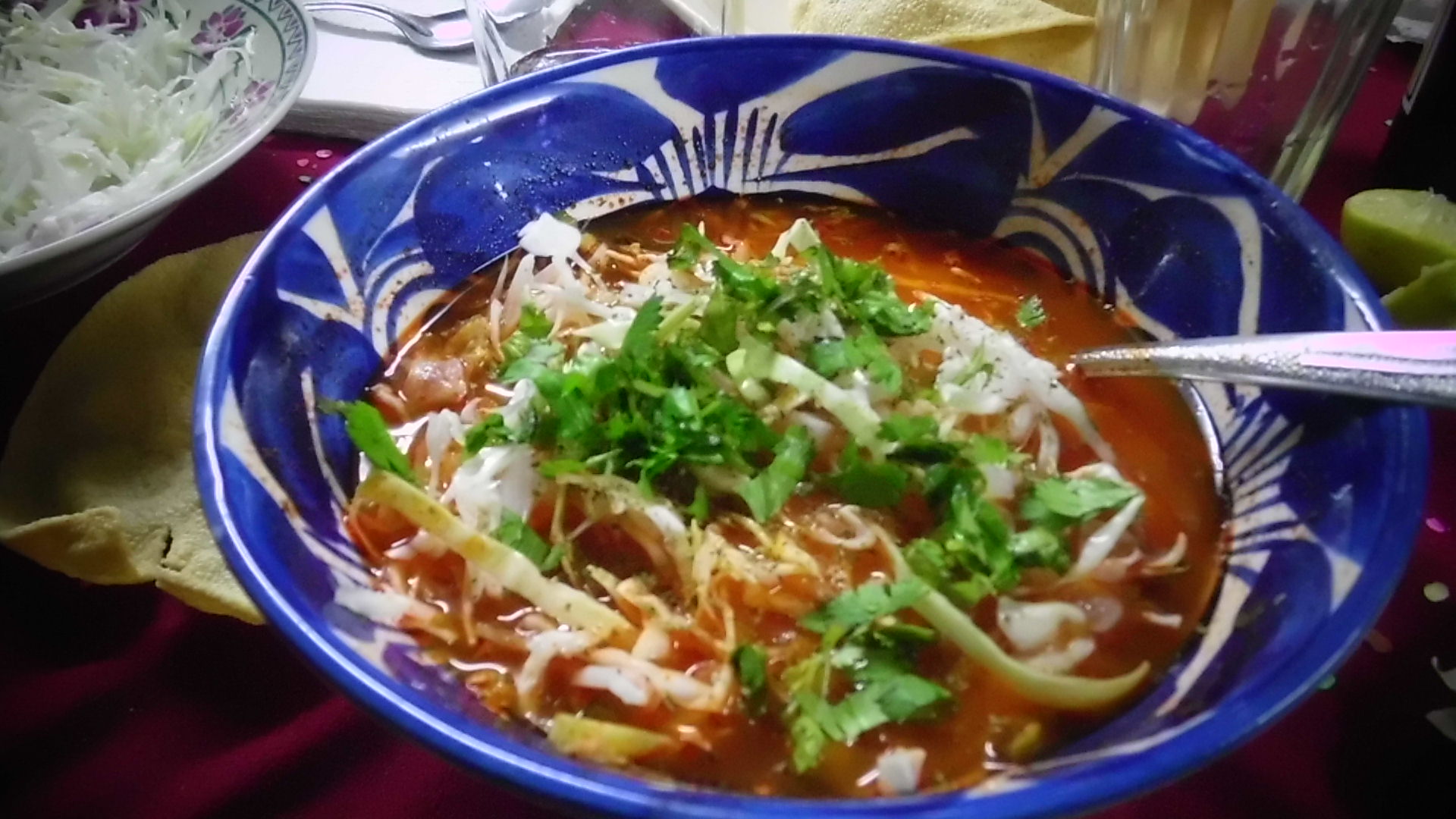 Pozole rojo, comida de Jalisco