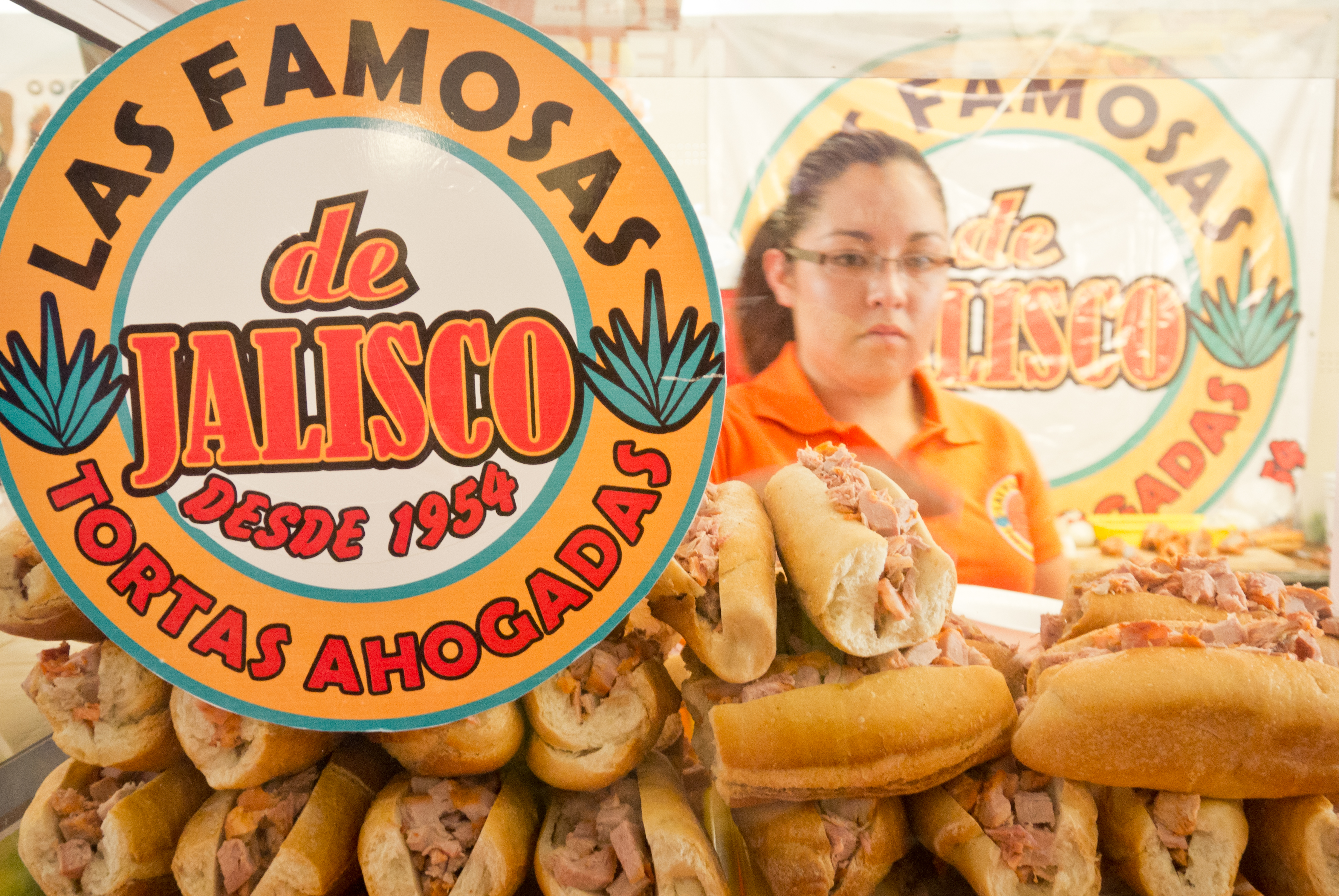 Tortas ahogadas, comida de Jalisco.