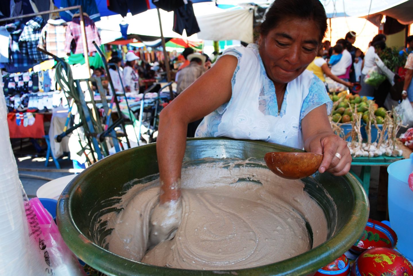 tejate hueso de mamey