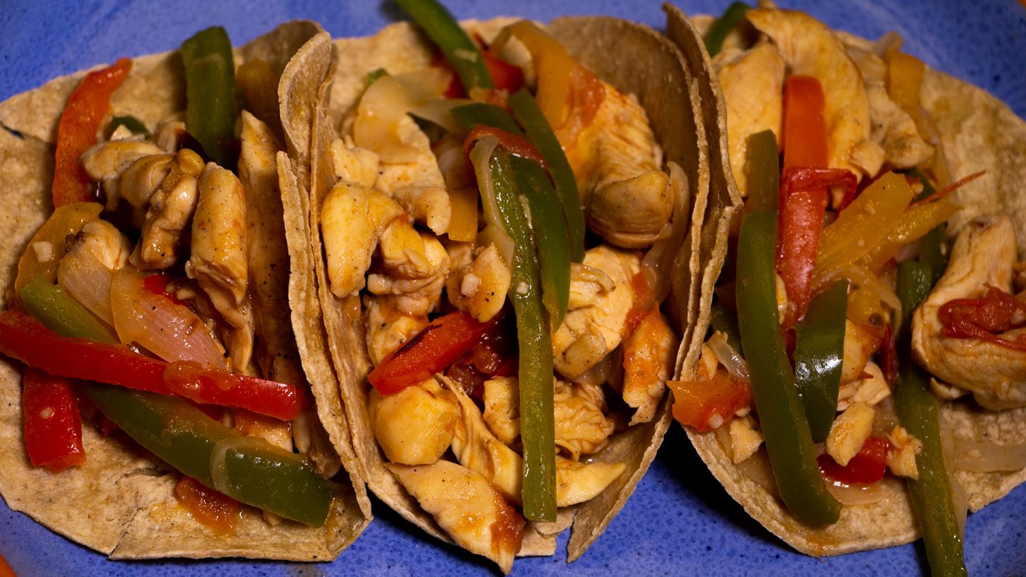 receta fajitas de pollo