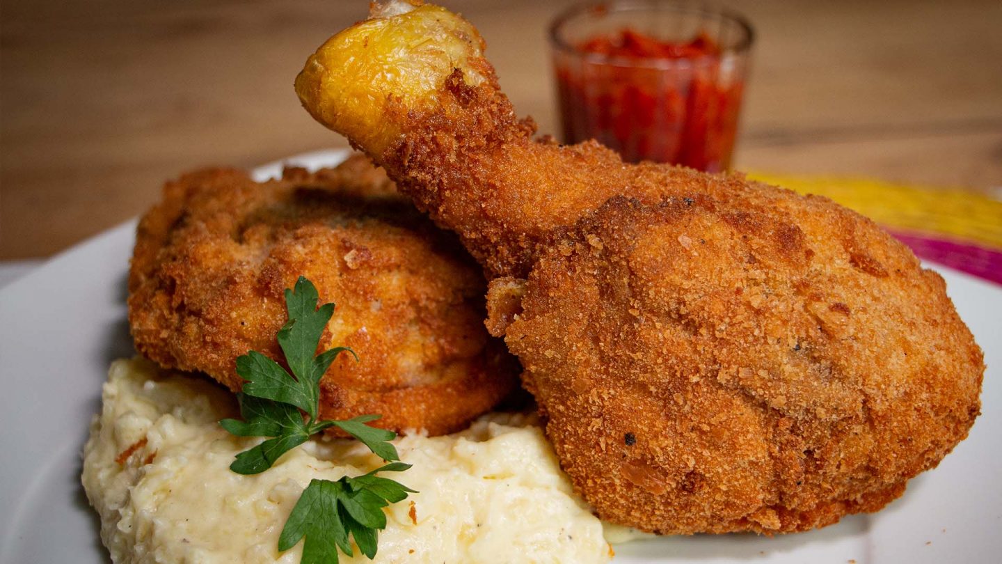 receta pollo frito como preparar harina para freir