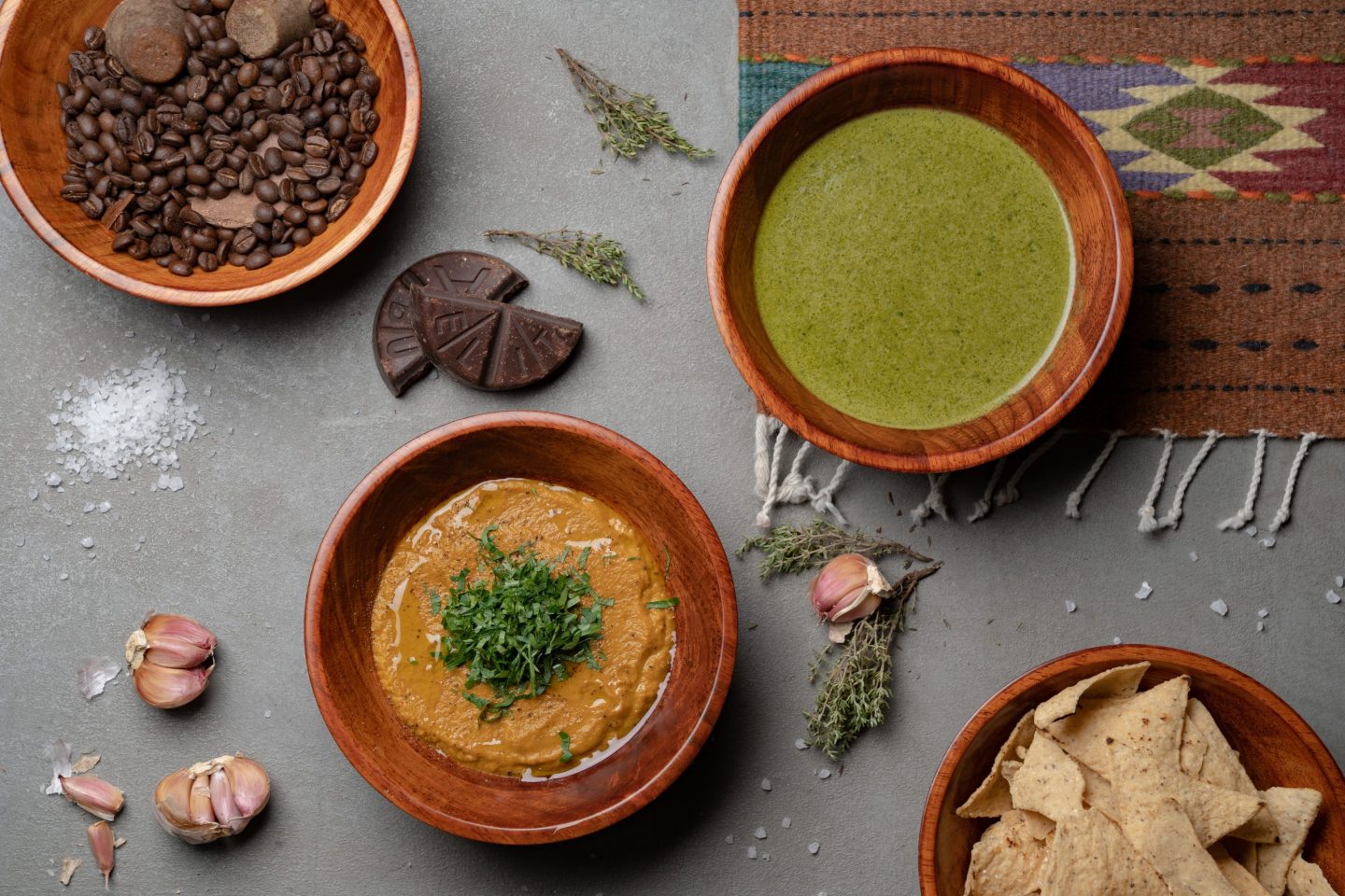 salsa salsas epazote cacao