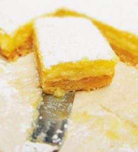 brownies de limón