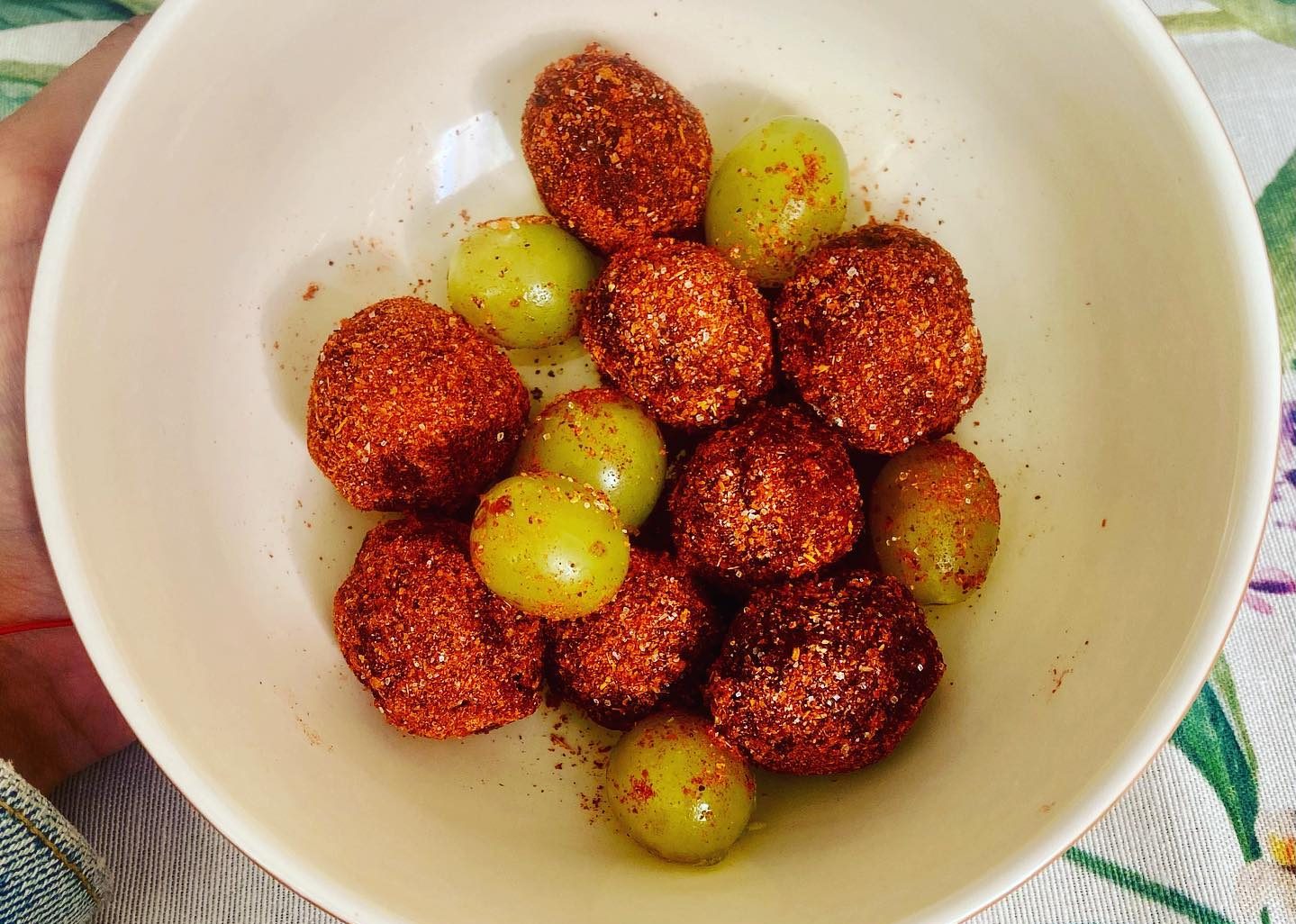 Botanas picositas con fruta