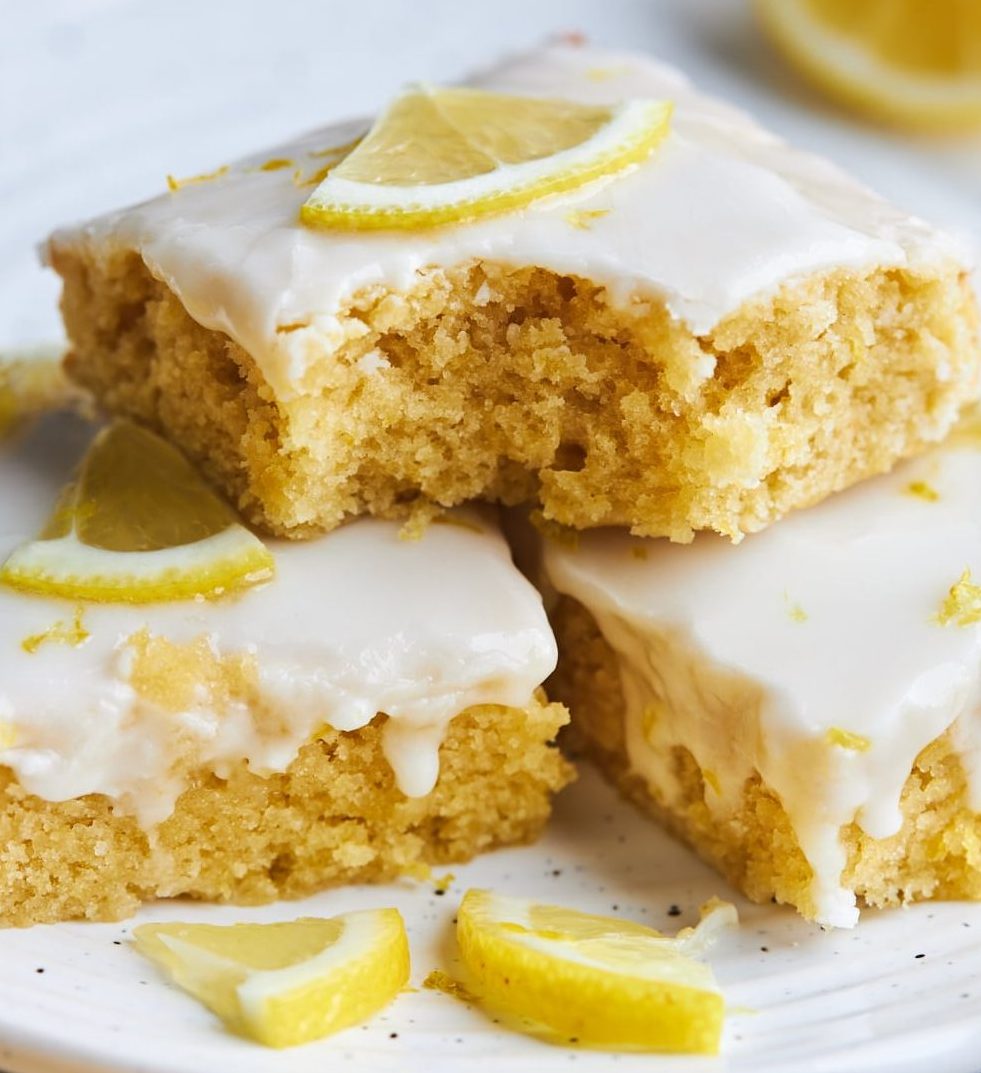 Blondies de limón