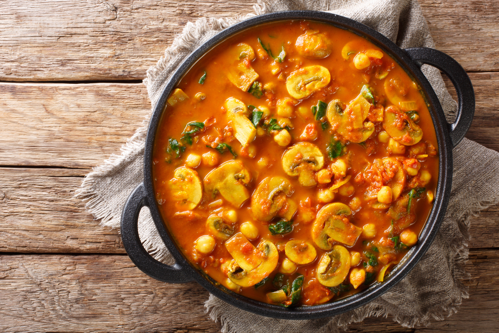 Recetas con garbanzos, estofado de garbanzos con vegetales
