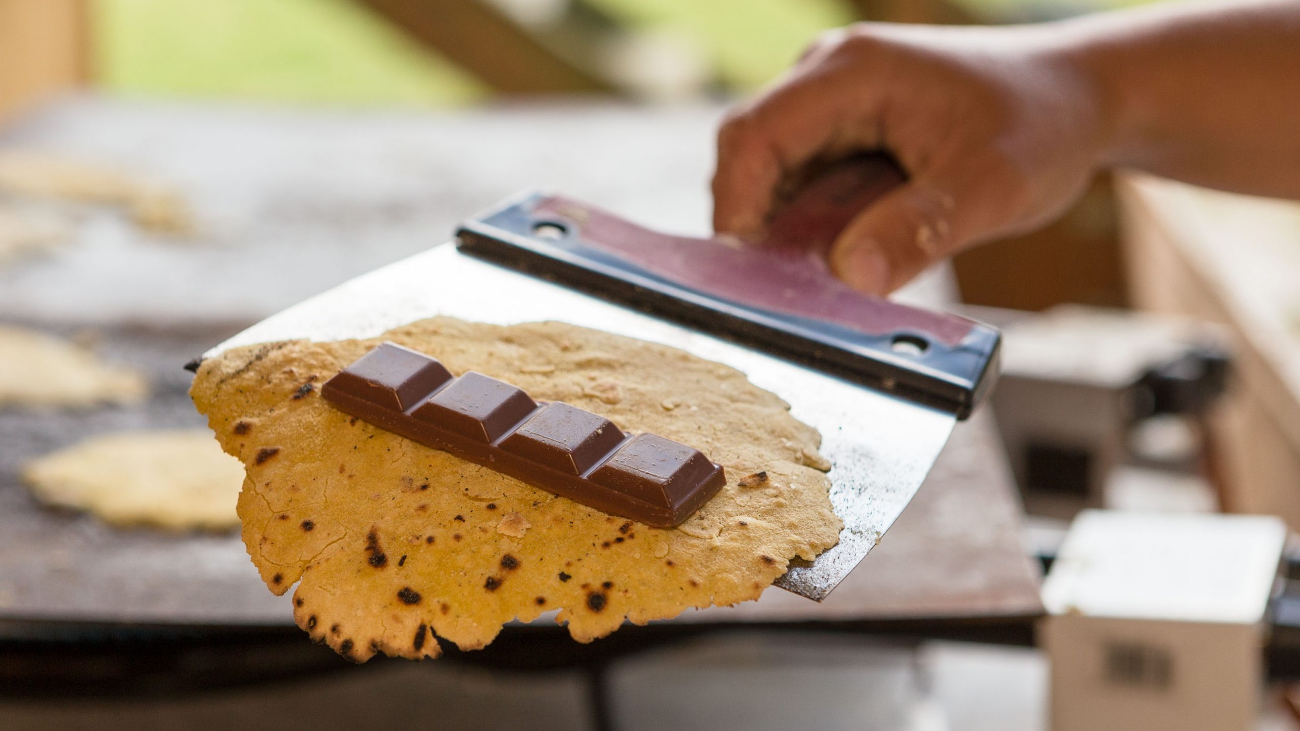 Talo artesanal, taco español con chocolate Kinder