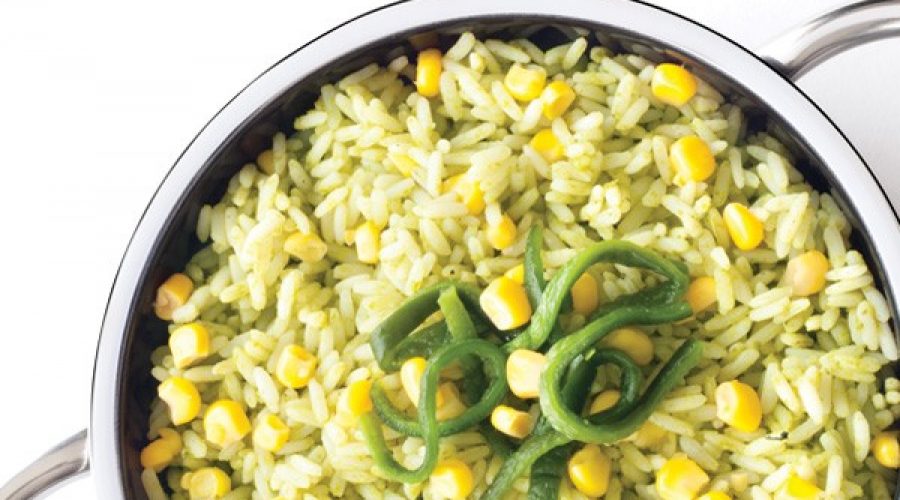 Cómo hacer arroz poblano cremoso