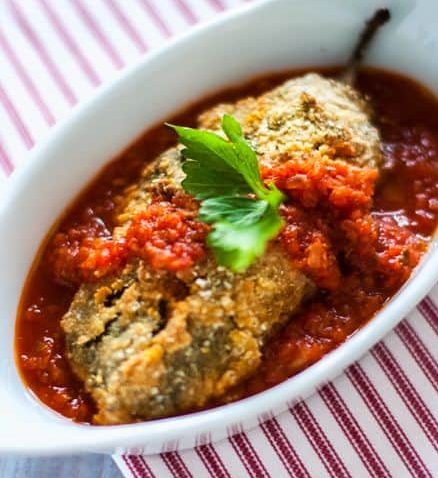 Chiles rellenos de picadillo de quinoa