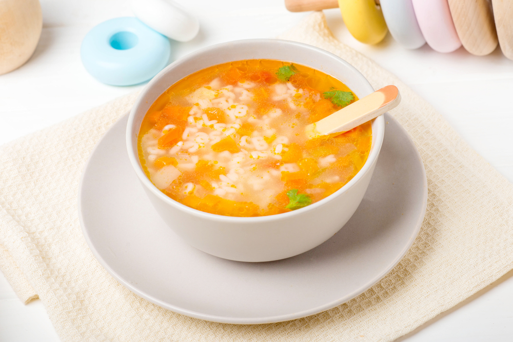 Receta de sopa de letras con verduras