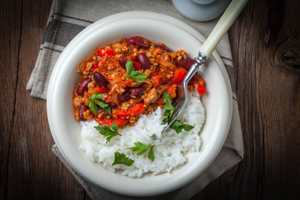 Chili con carne, una de las recetas con carne molida