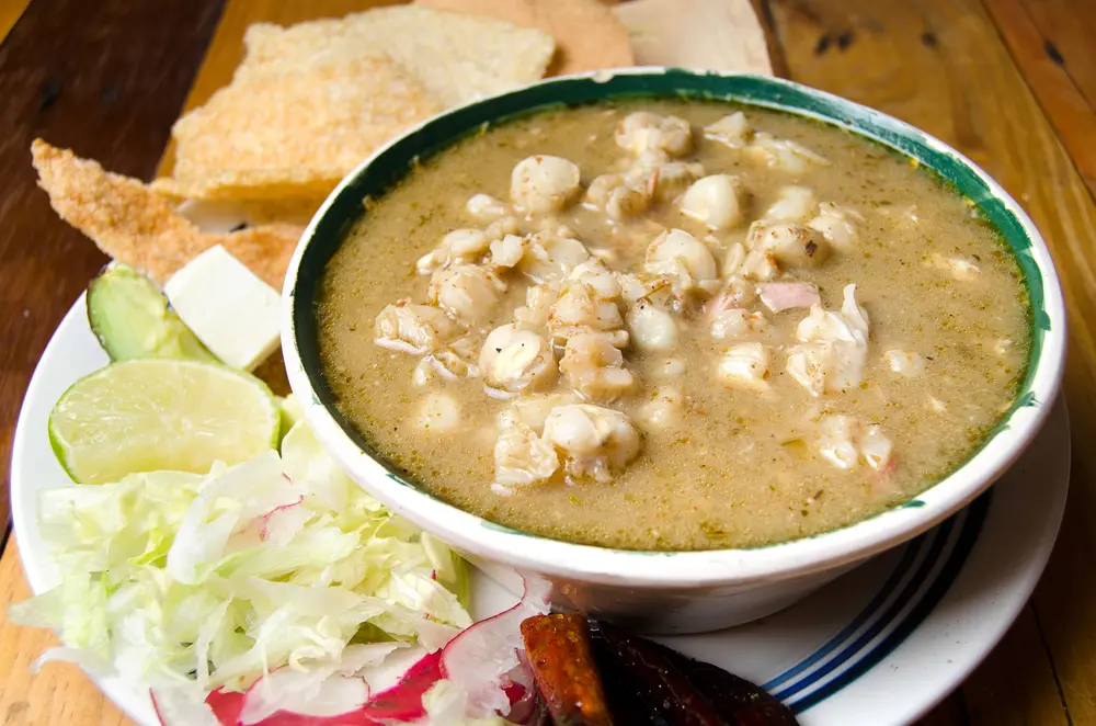 Pozole batido de Michoacán