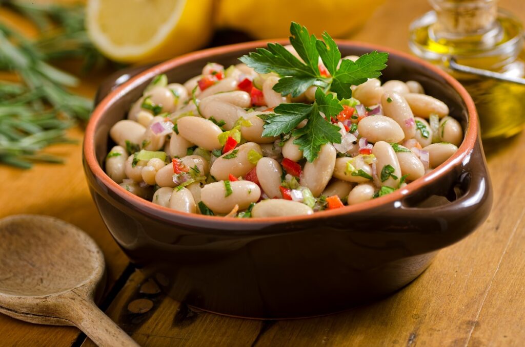 receta de ensalada de alubias blancas fresca