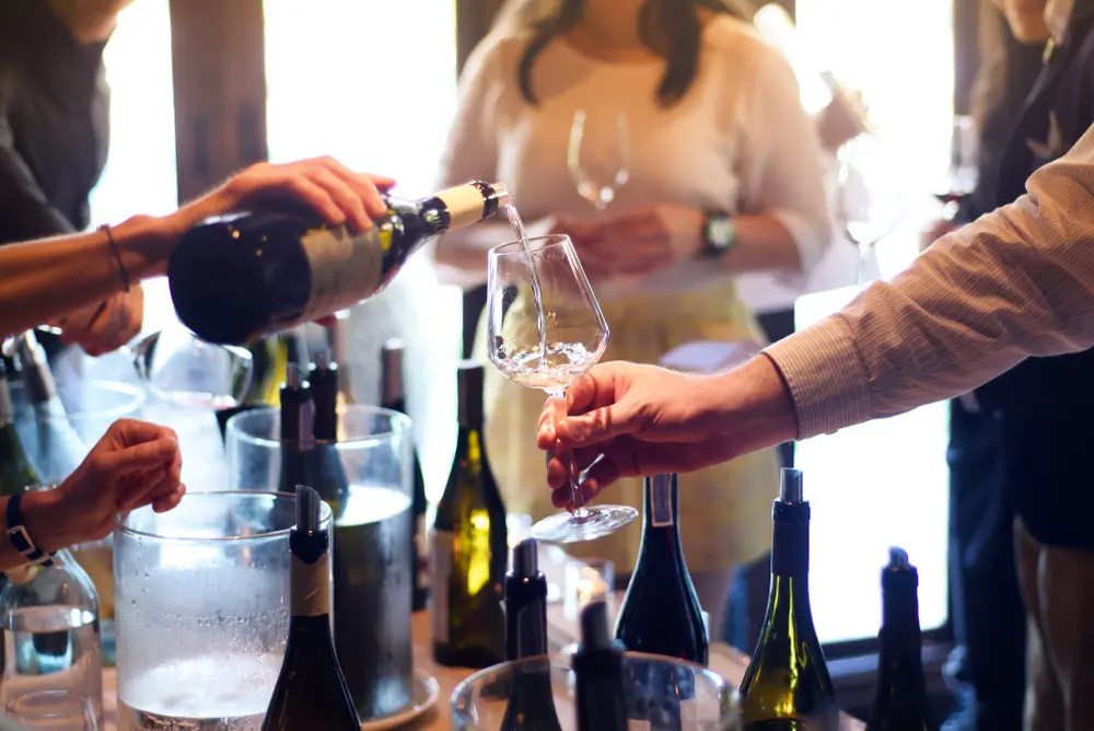 Fiesta compartir vino