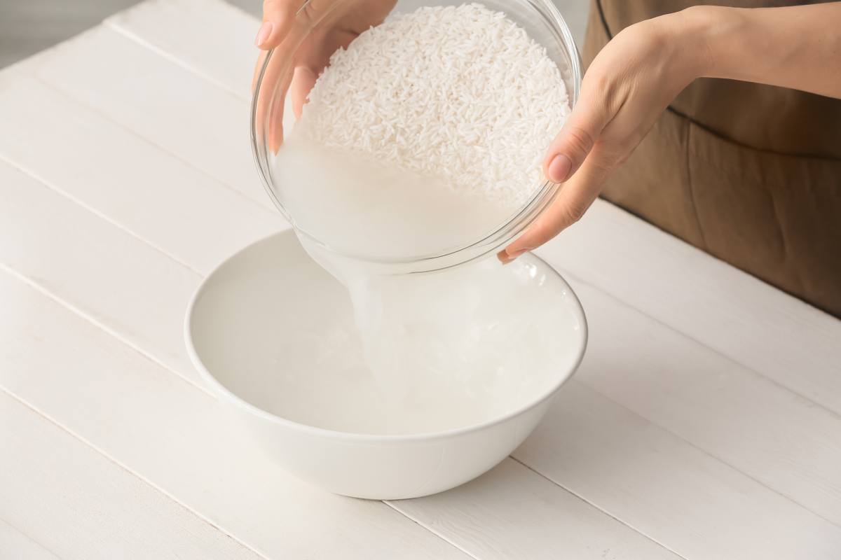 agua de arroz