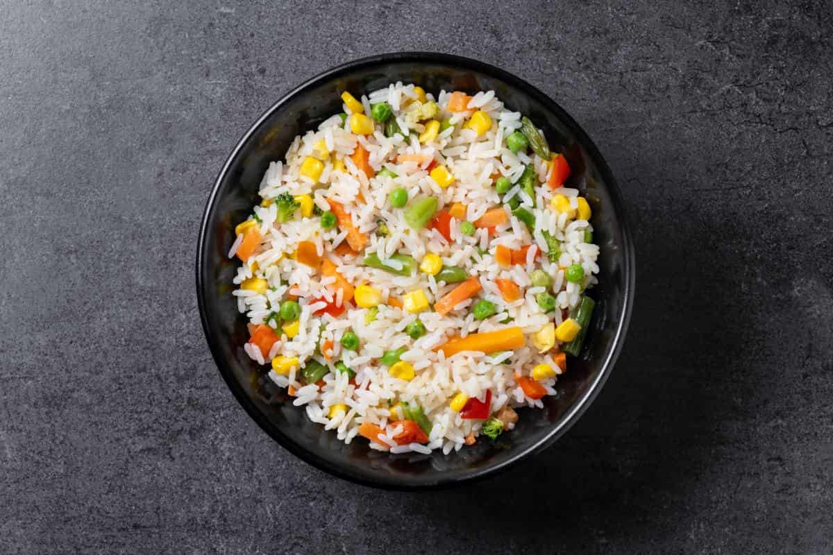 cómo hacer arroz blanco con verduras