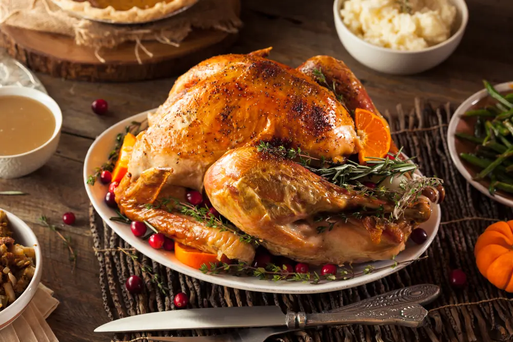 Menú de Navidad con pavo al horno