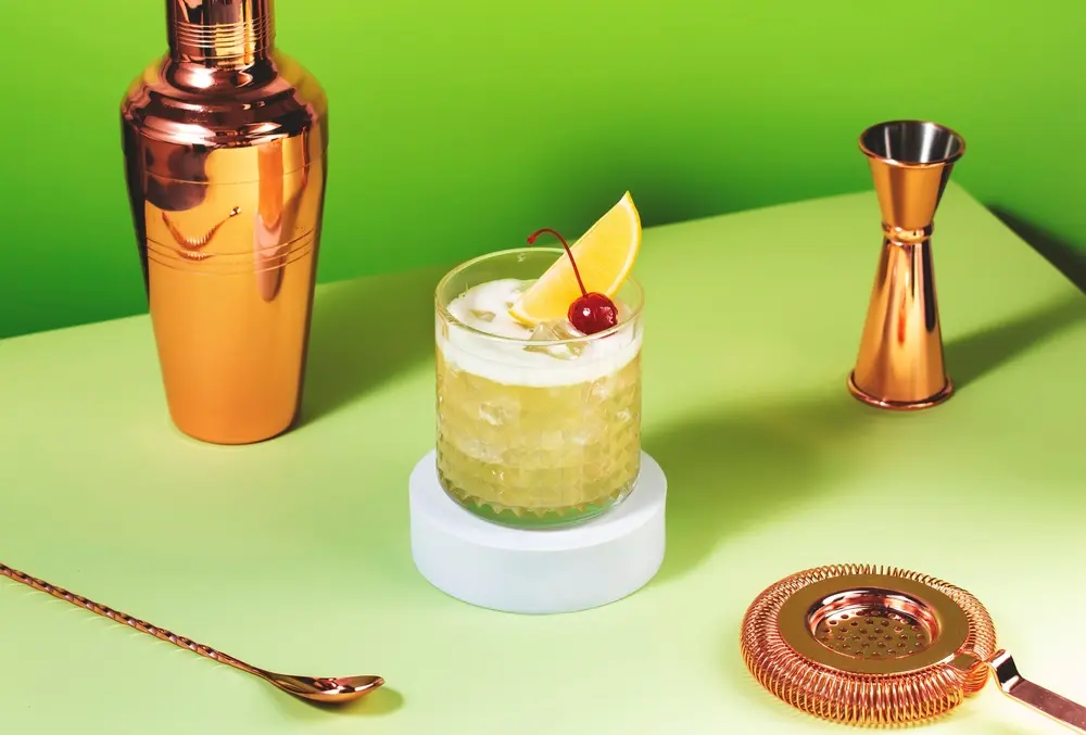 Cocteles con ron, Ron sour