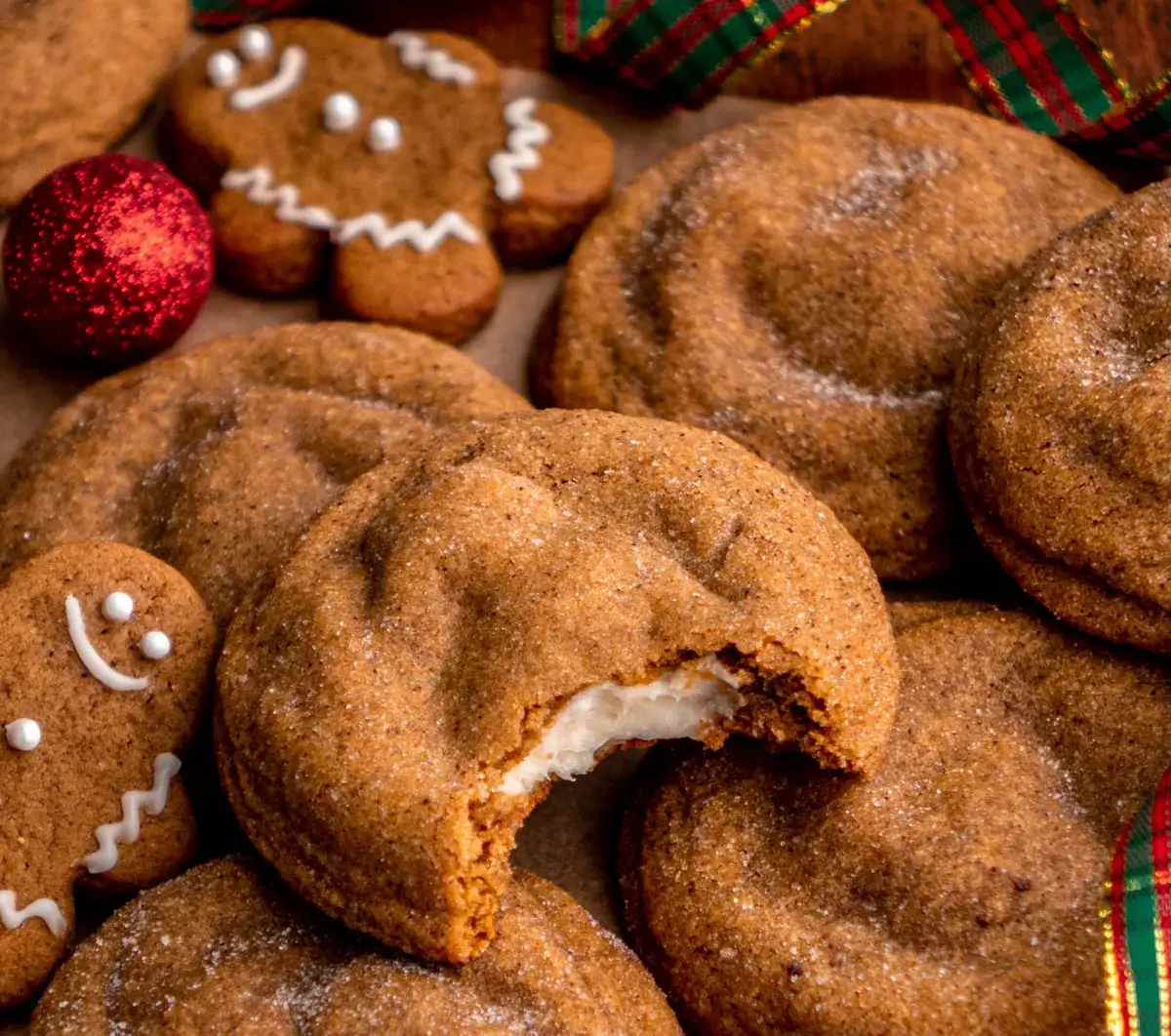 Galletas cheesecake de pan de jengibre