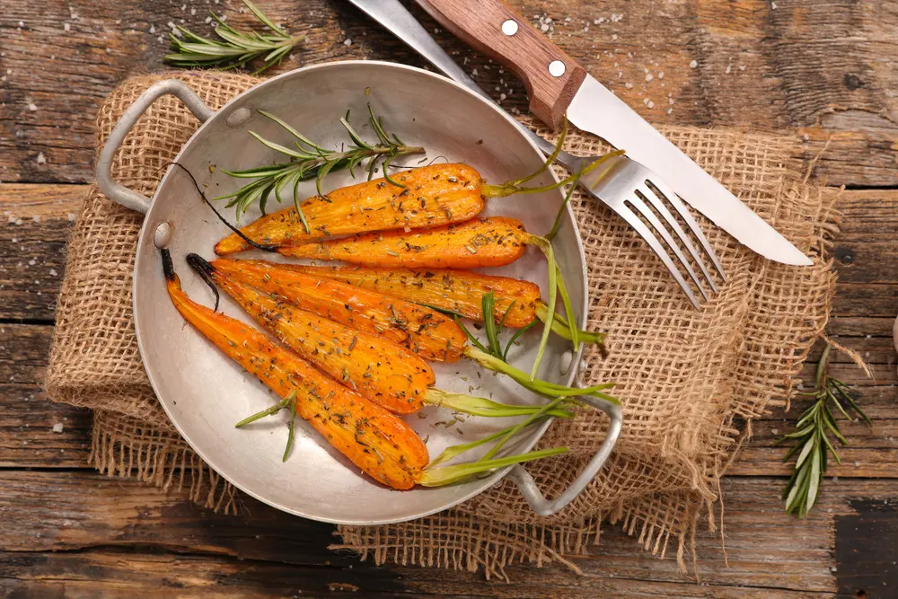 Zanahorias Glaseadas con Miel y Romero