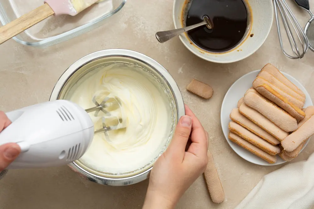 Queso mascarpone para preparar tiramisú