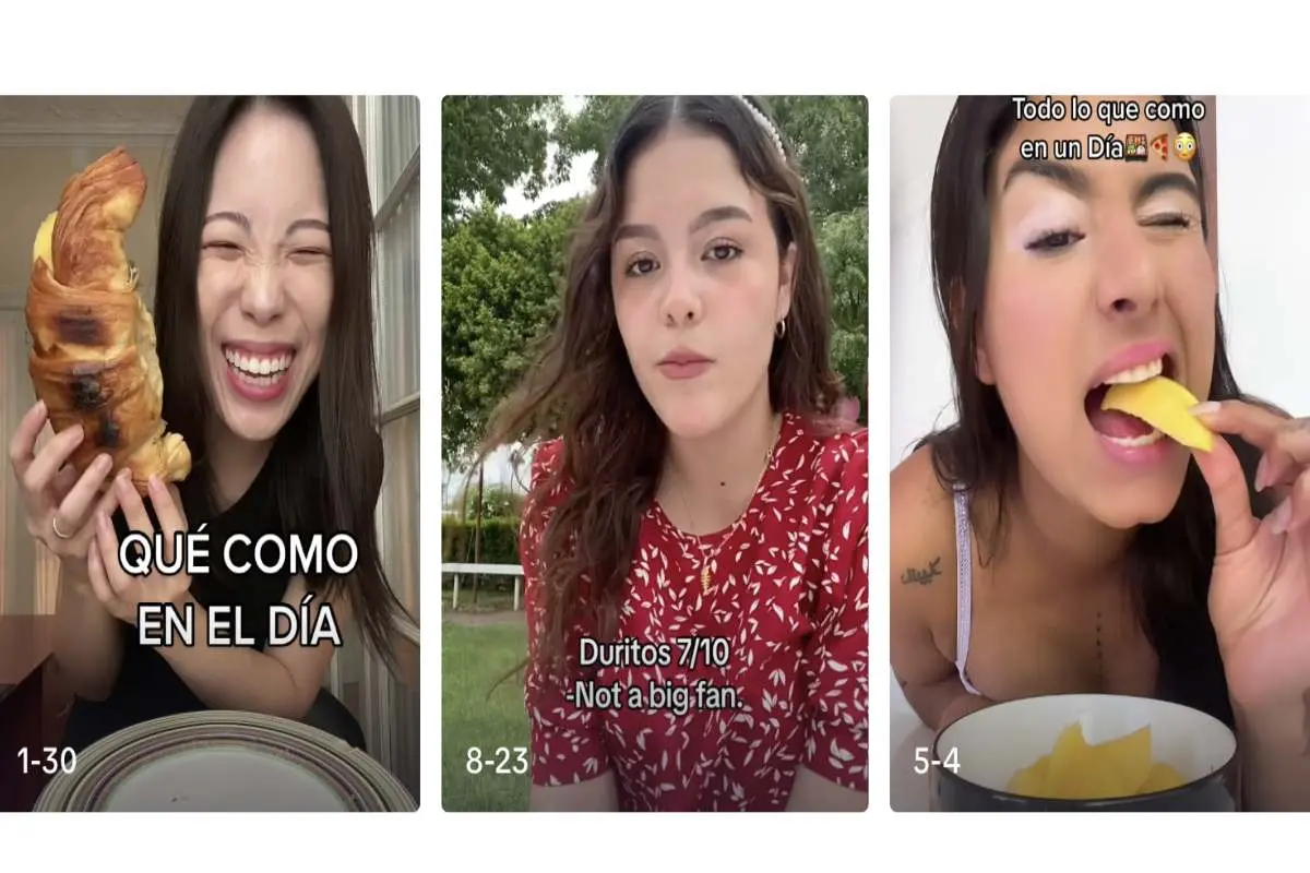 ¿Qué como en un día? es una de las sección más visitadas en TikTok en donde personas de todo el mundo nos relatan qué alimentos ingieren durante todo un día que pueden propiciar TCA.