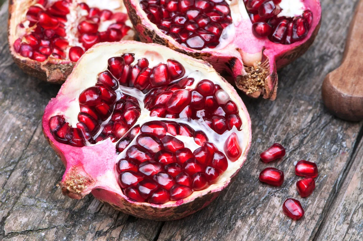 Semillas de granada son super saludables 