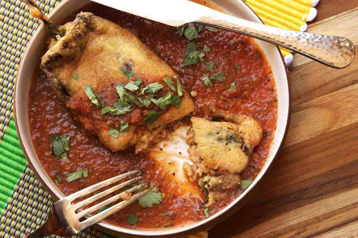 cómo hacer chiles rellenos fácil y rápido