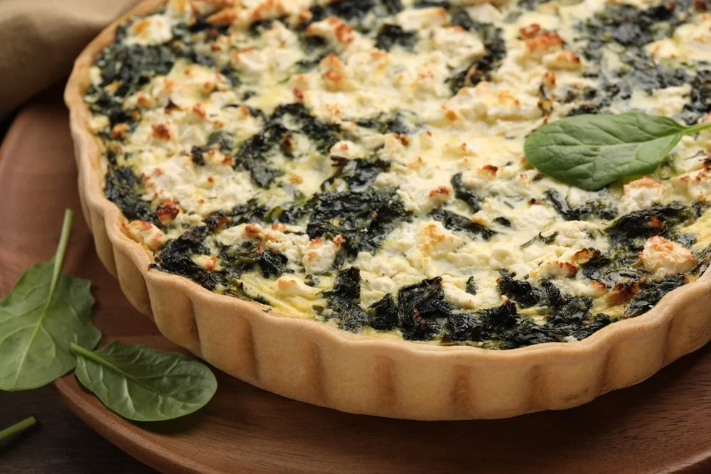 Quiche de espinacas receta rápida