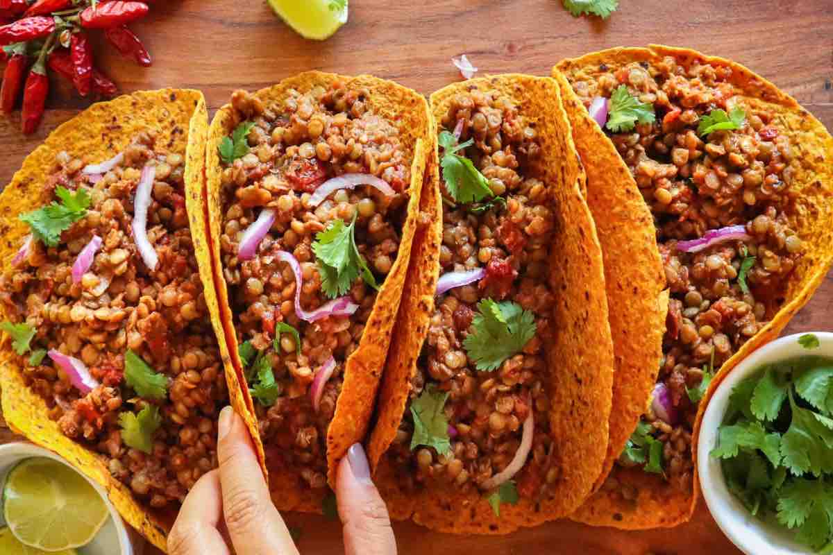 tacos de lentejas, receta para ahorrar