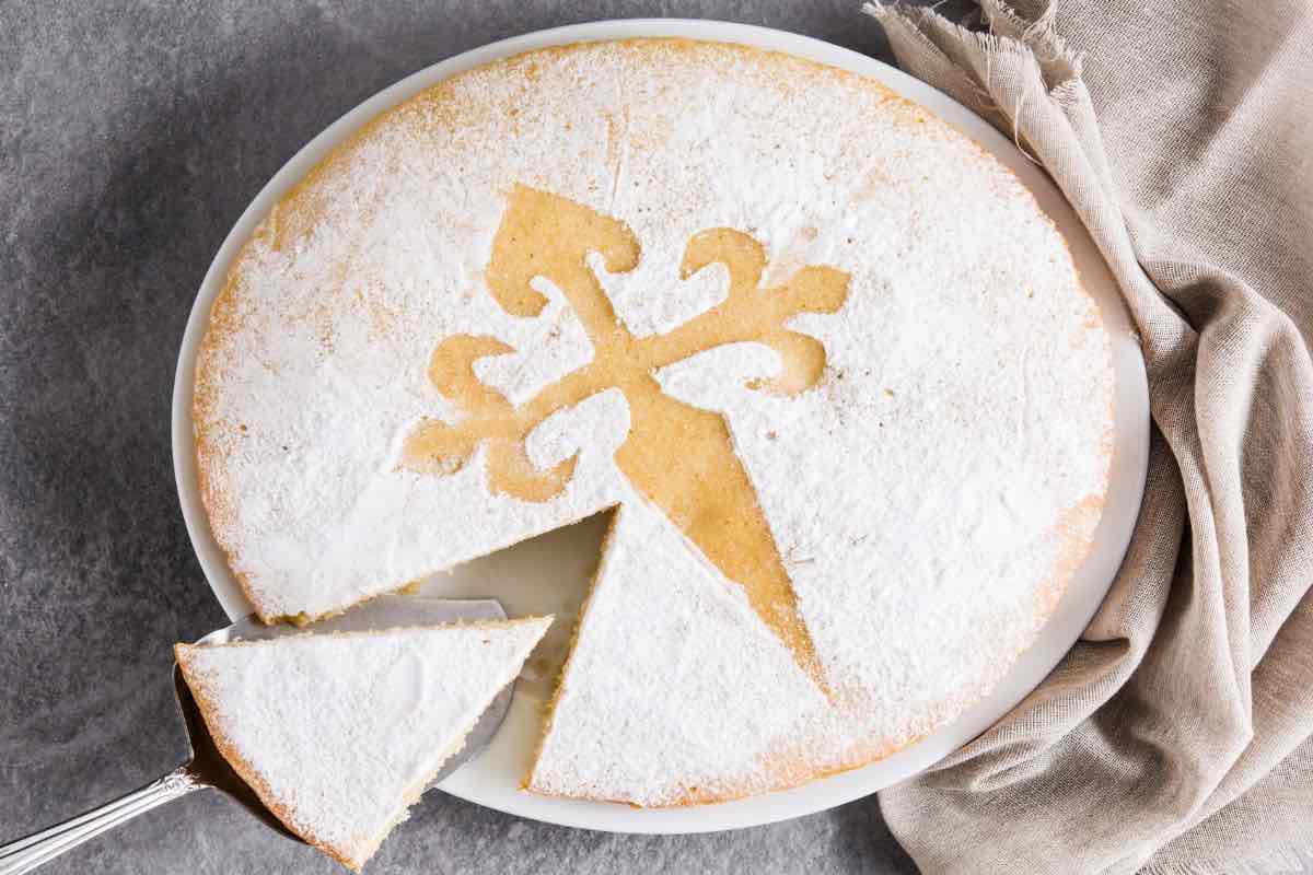 historia de la tarta De Santiago