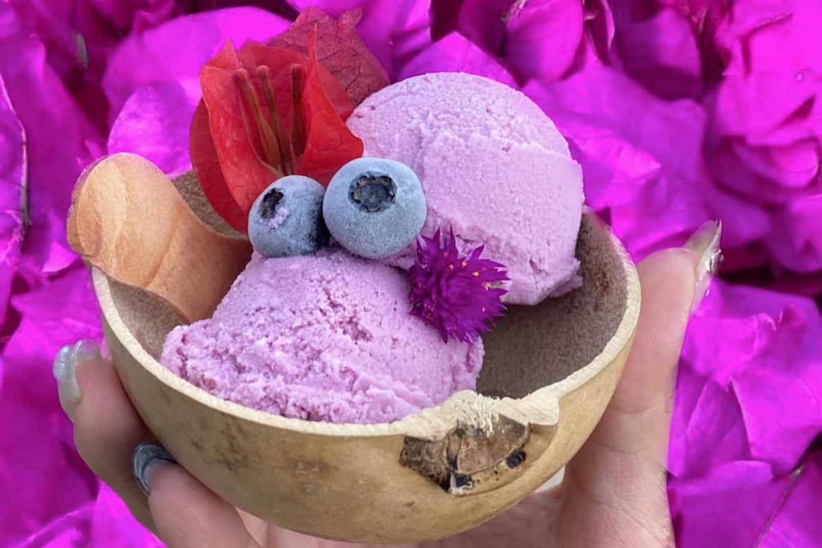 helado de lavanda