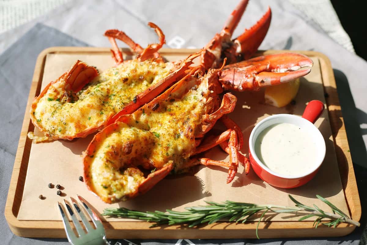 receta de Langosta Thermidor 