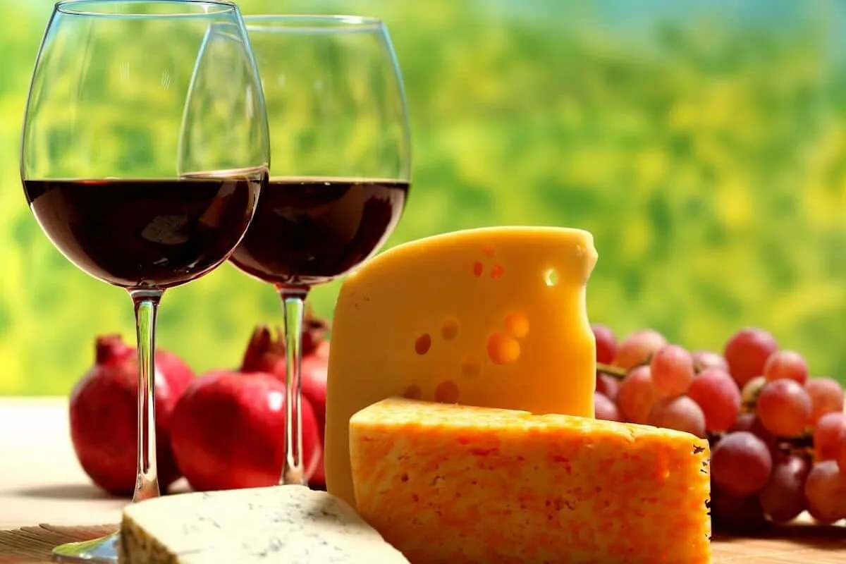 maridaje de quesos con vino