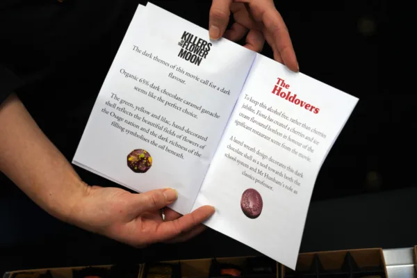 Chocolates inspirados en Killers of The Flower Moon y The Holdovers, películas nominadas al Oscar 2024 | ANDY BUCHANAN / AFP