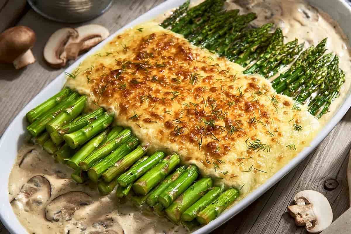 receta de espárragos gratinados