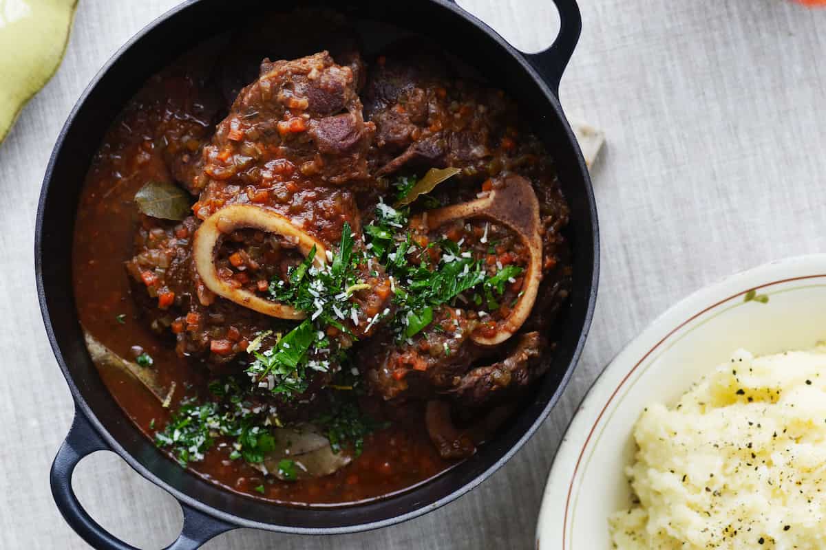 receta hogareña de osobuco al vino tinto