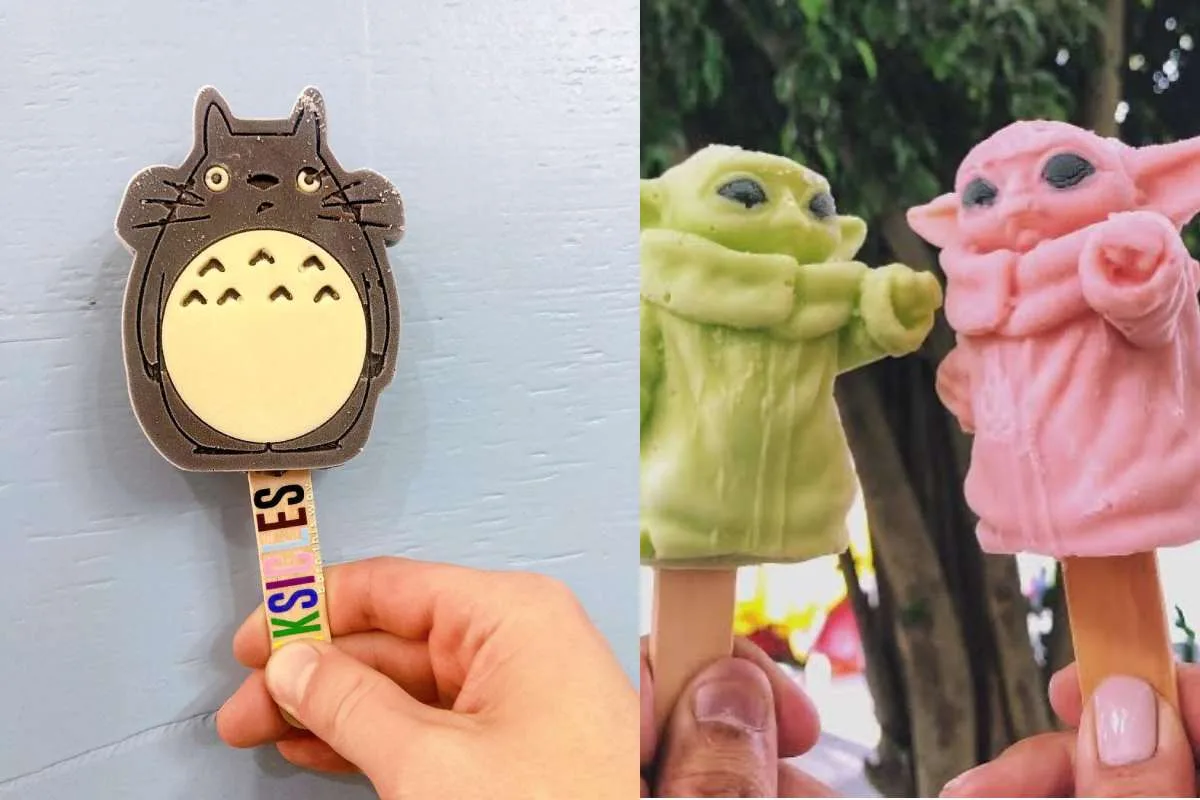 La Heladería Escandón prepara paletas de hielo de personajes de caricatura o de la vida real.