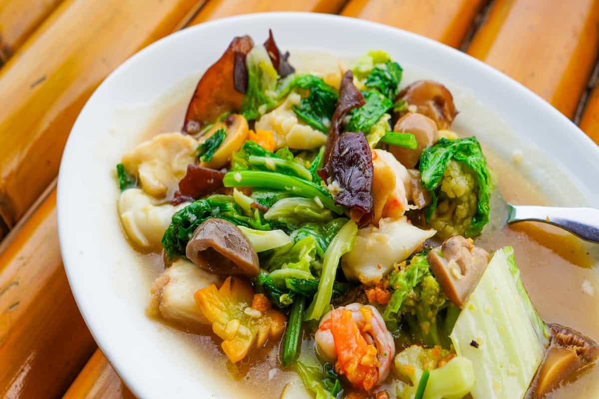 Plato de verduras