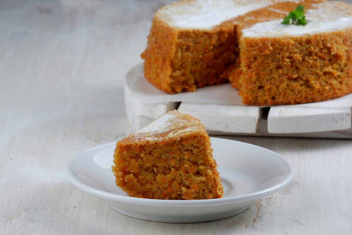 pastel de zanahoria en airfryer