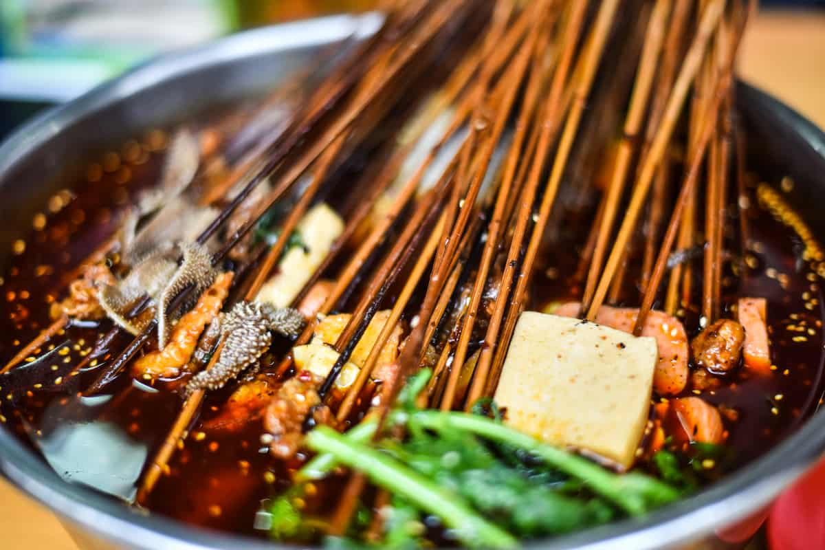 comida picante de Sichuan para curar la resaca
