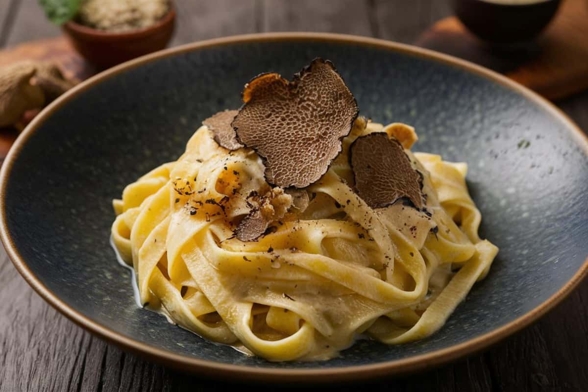 receta de pasta con trufa